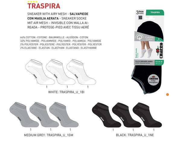 - TRASPIRA SALVAPIEDE COTONE UNISEX